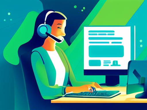 Illustration representing customer support and assistance