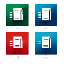 Icon representing a PDF document